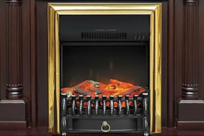 Električni kamin Royal Flame Dallas s ložištem Fobos FX M Brass 5/0